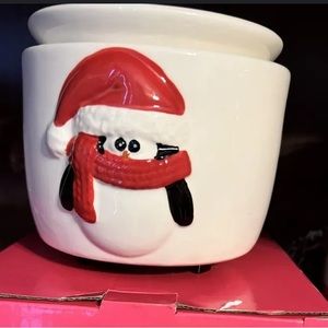 Pink zebra penguin simmer pot